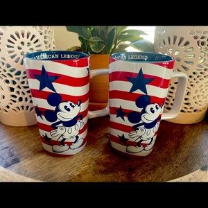 Pair of American Legend Collectibles Disney mug